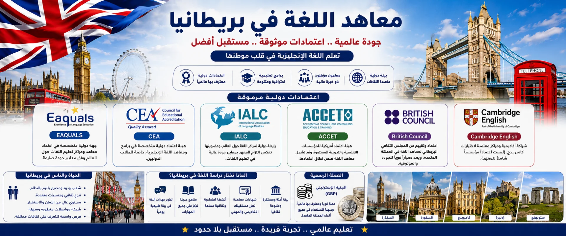 معاهد اللغة في بريطانيا
